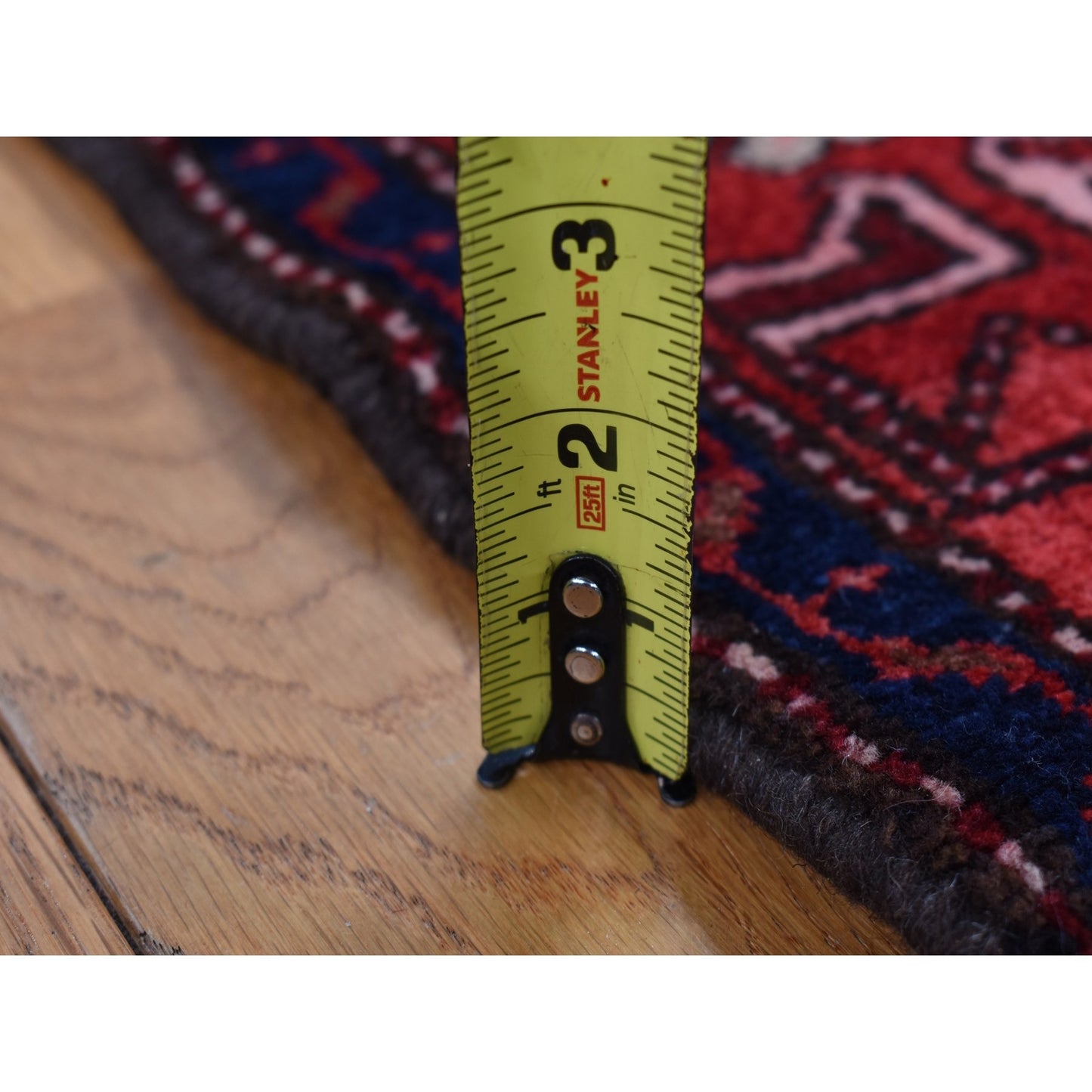 4'8"X7' Barn Red Zoroastrian Meleyir Hand Knotted Pure Wool Rug