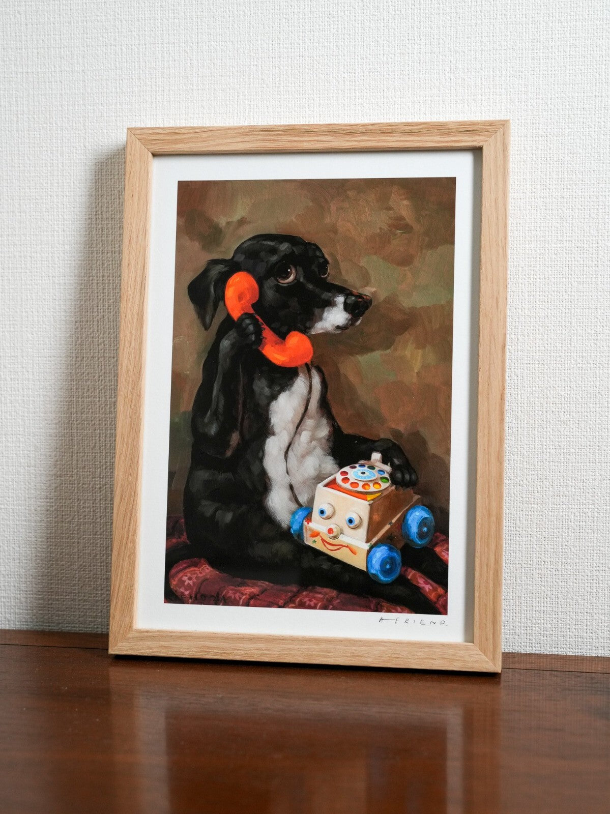 Alison Friend - Dog Framed Signed - Betsy Had