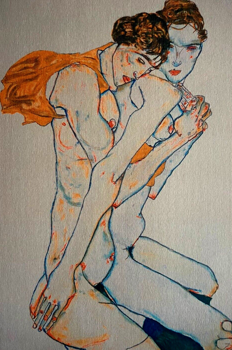Egon Schiele Lithograph Coa Signed In Pen