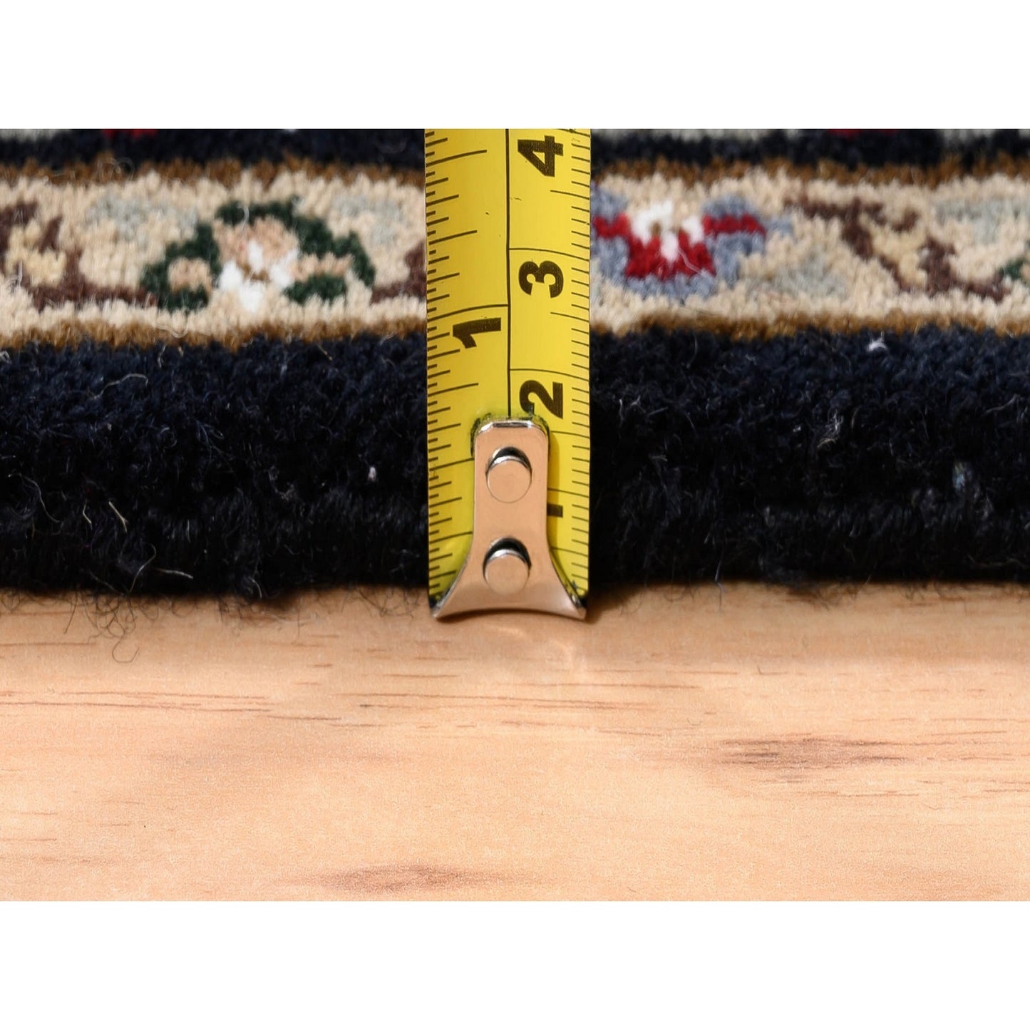 2'7"X11'10" Fish Design Tebraz Mahi Handknotted Wool-Silk Runner Rug