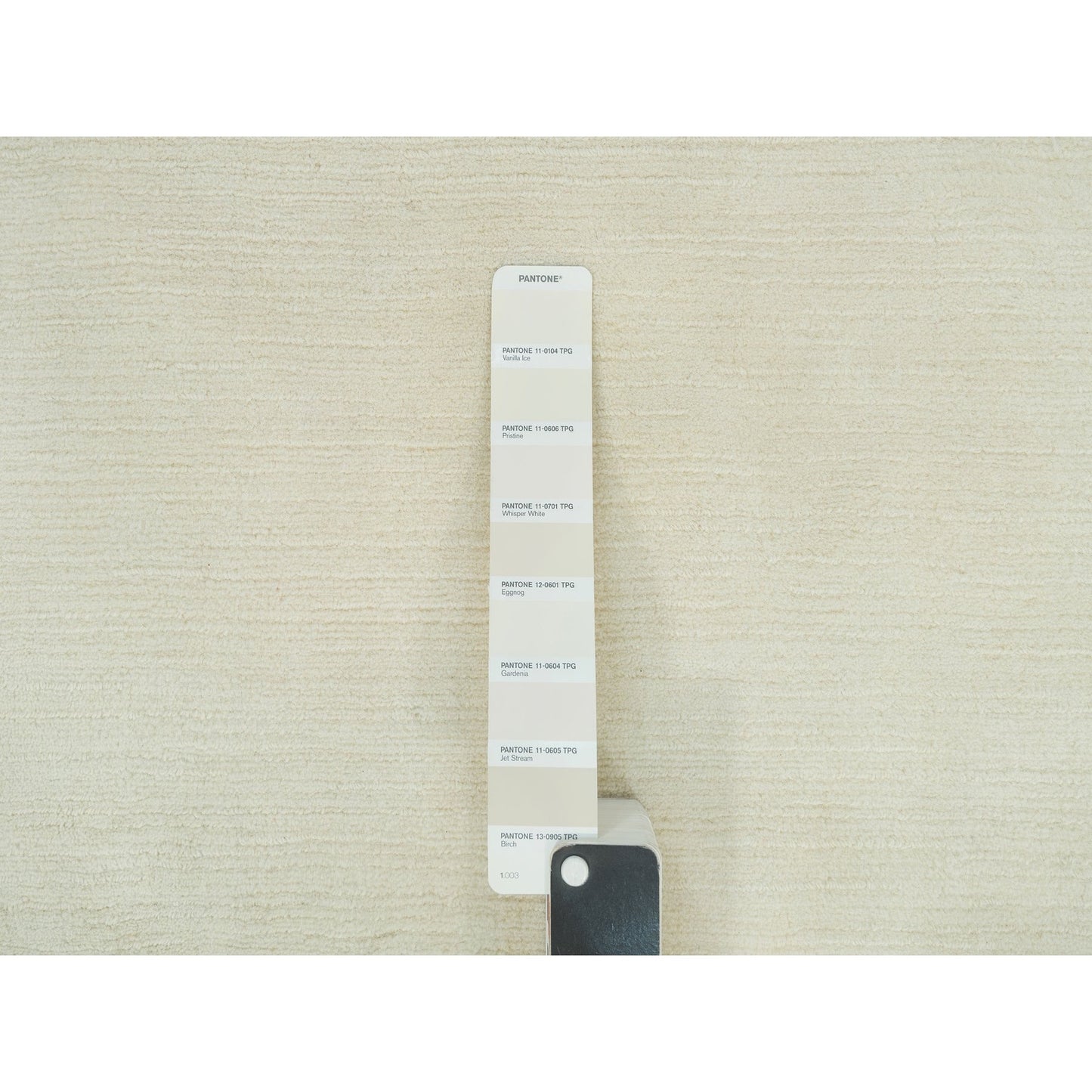 9'X12' Comfort Ivory Modern Loom Knotted Wool And Silk Plain Oriental Rug