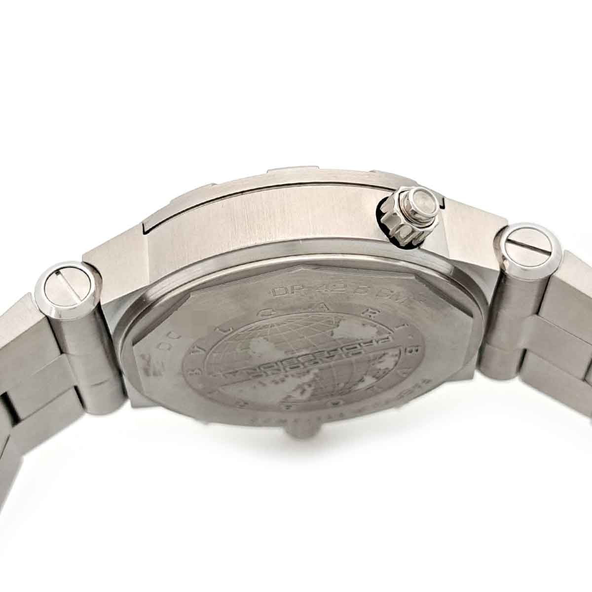 Bvlgari Diagono Professional Gmt Dp42Sgmt Gray Men'S Used Watch #61130