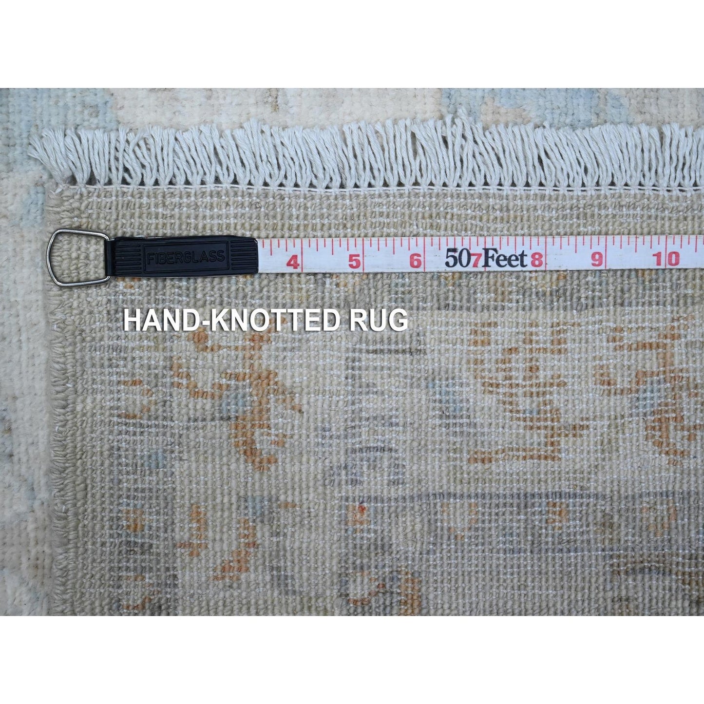 2'6"X18'10" Gray All Over Geometric Leaf Design Xl Runner Oriental Rug