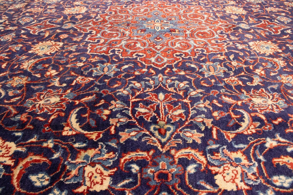 Handmade Vintage Oriental Rug 10X13 Ft Floral