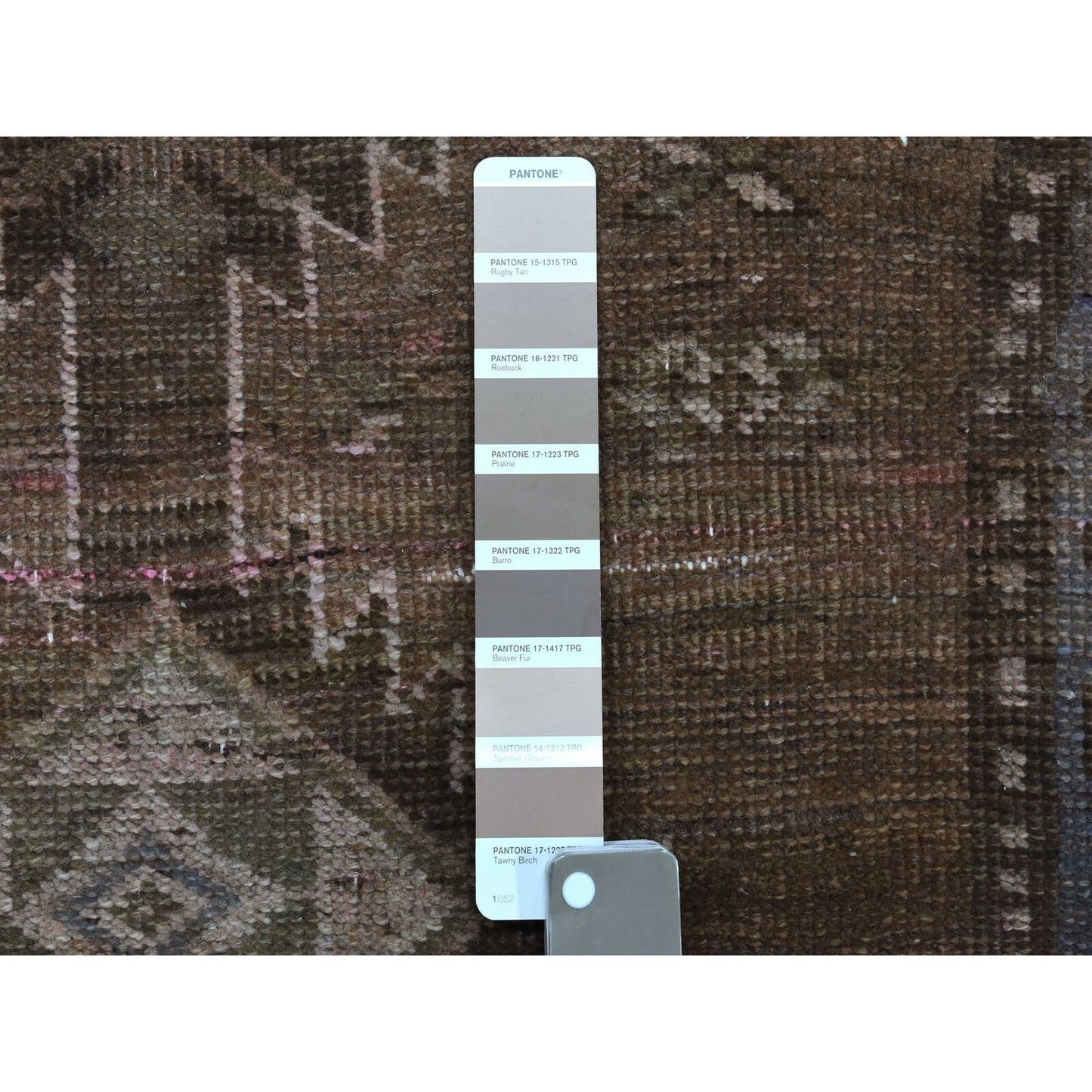 3'3"X9'8" Vintage Worn Down Wide Runner Hand Knotted Tribal Bohemian Rug