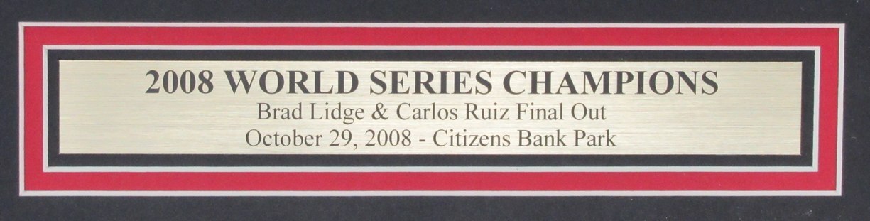 Brad Lidge/Carlos Ruiz Dual-Autographed 16X20