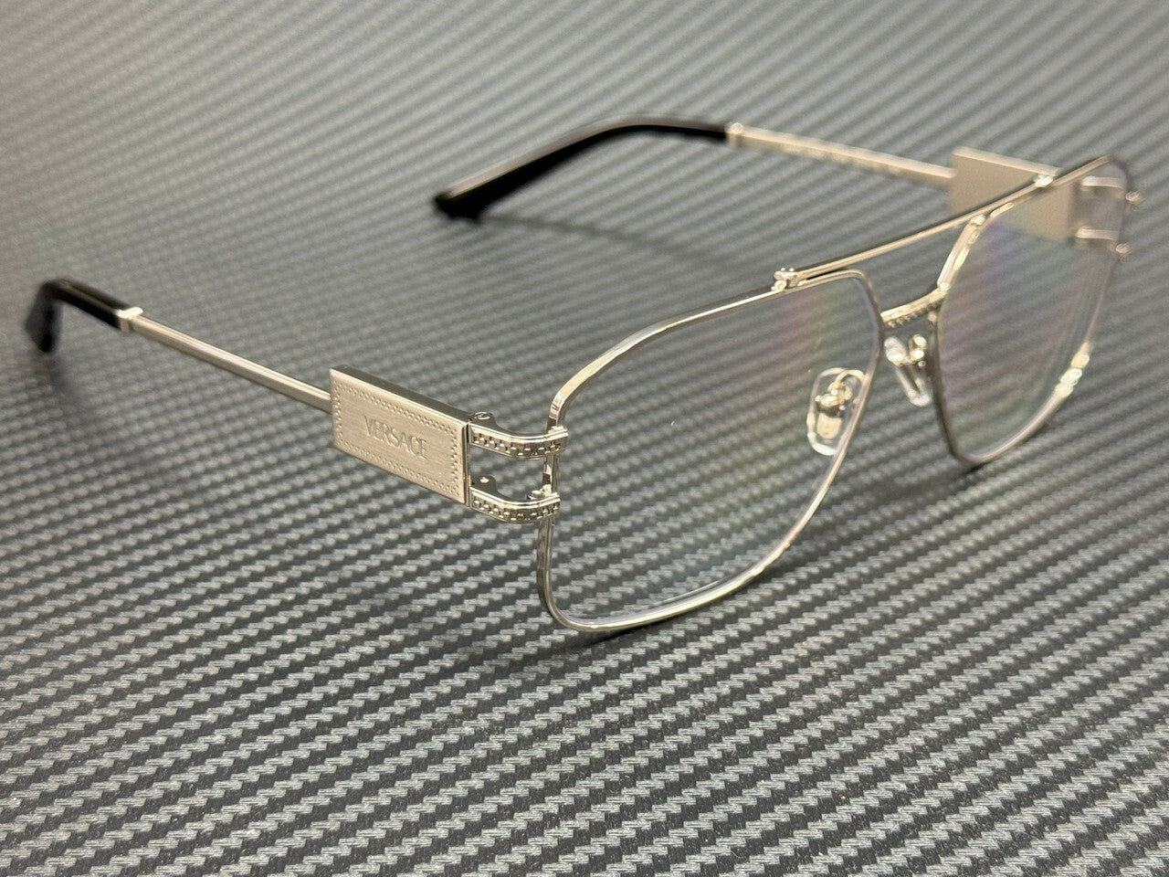 Versace Ve1302 1000 Silver Men'S 57 Mm Eyeglasses