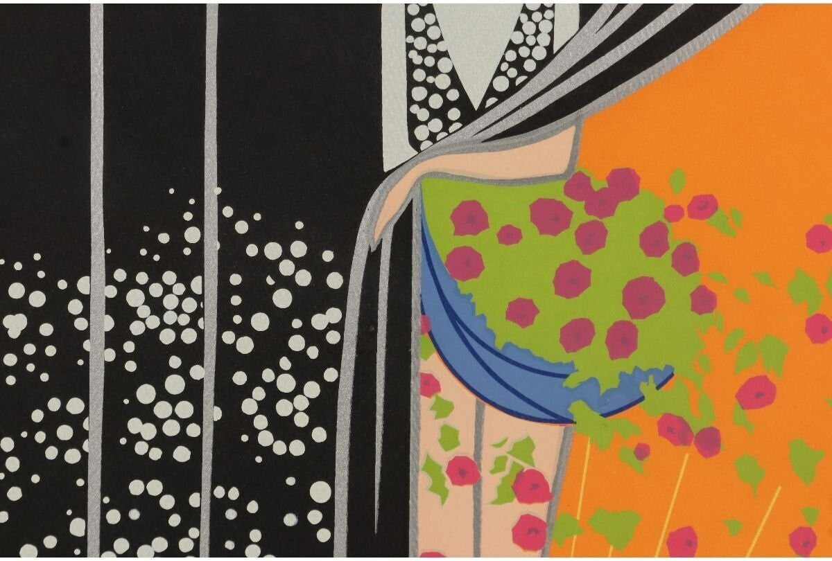 Erte "Printemps" Embossed Color Serigraph