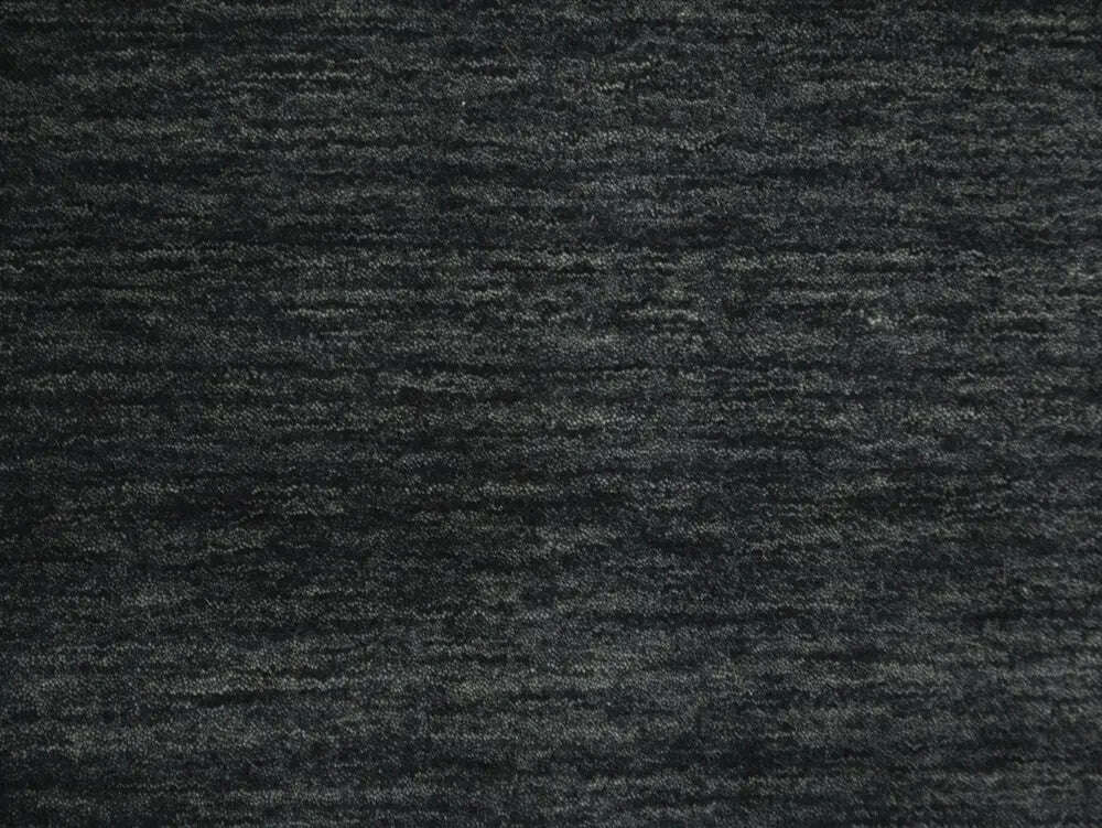 Charcoal Solid Hand-Loomed 4X6 Gabbeh Wool Rug