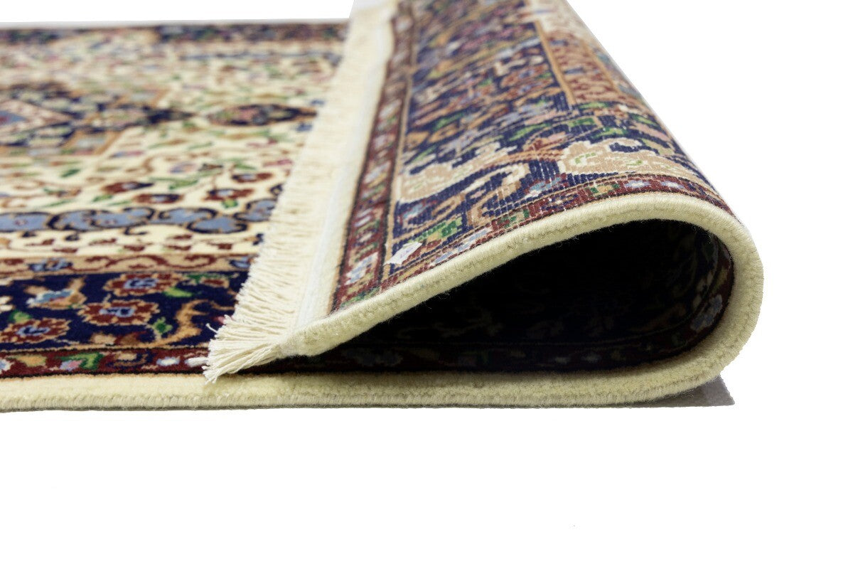 Hand-Knotted Kirman Classic Floral Design