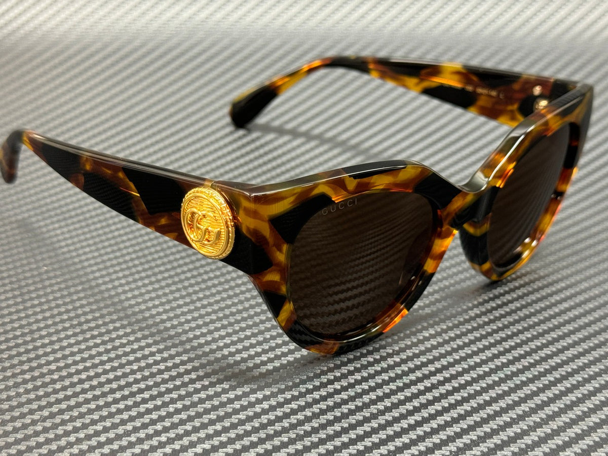 GG1408S 002 Havana Brown Women's Sunglasses Large 52 mm Gucci