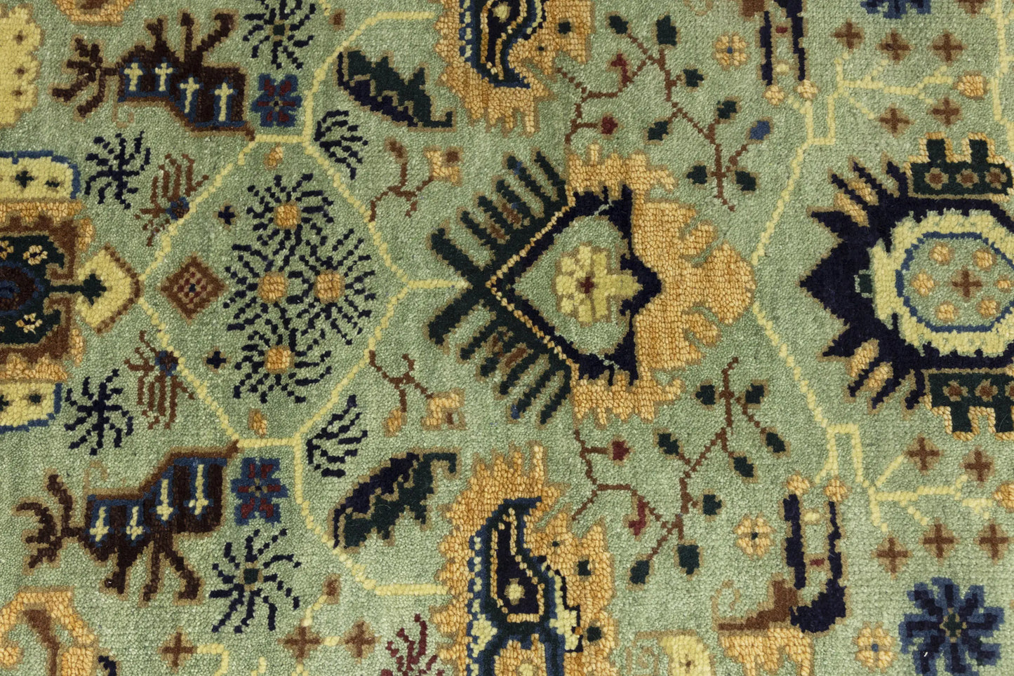 Geometric Tribal Oriental Runner Rug Light Gray