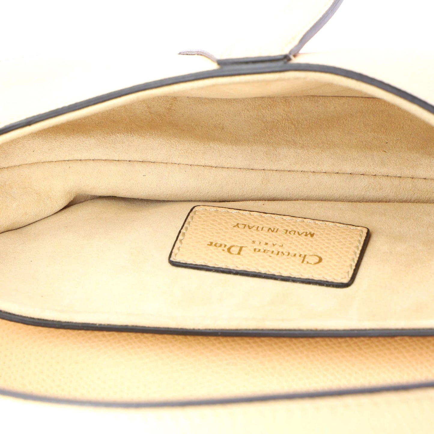 Christian Dior Saddle Handbag Leather Mini