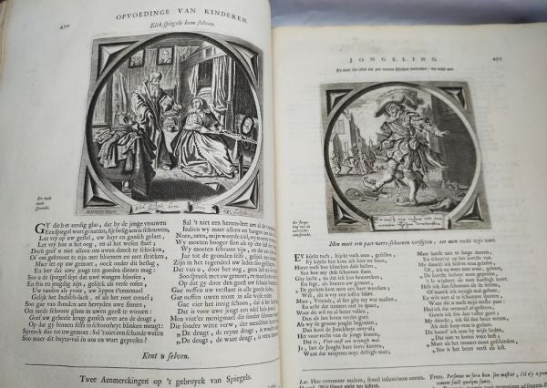 Jacob Cats Alle De Wercken 1700 Emblem Book Dutch Golden Age Folio Illustrated