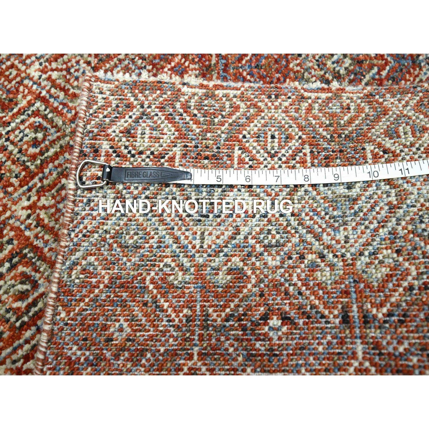 2'7"X10'2" Red Kohinoor Herat Pattern Soft Wool Hand Knotted Runner Rug