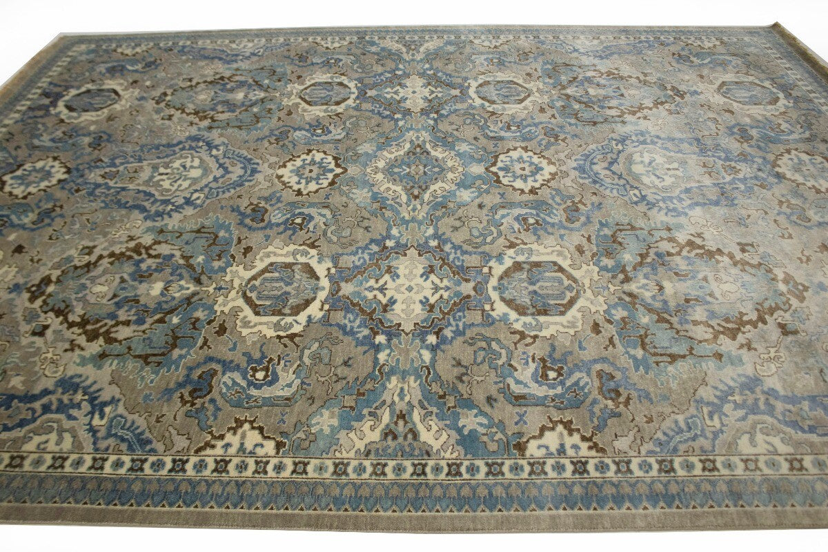9X12 Ft Handmade Classic Osh Chobi Floral Rug