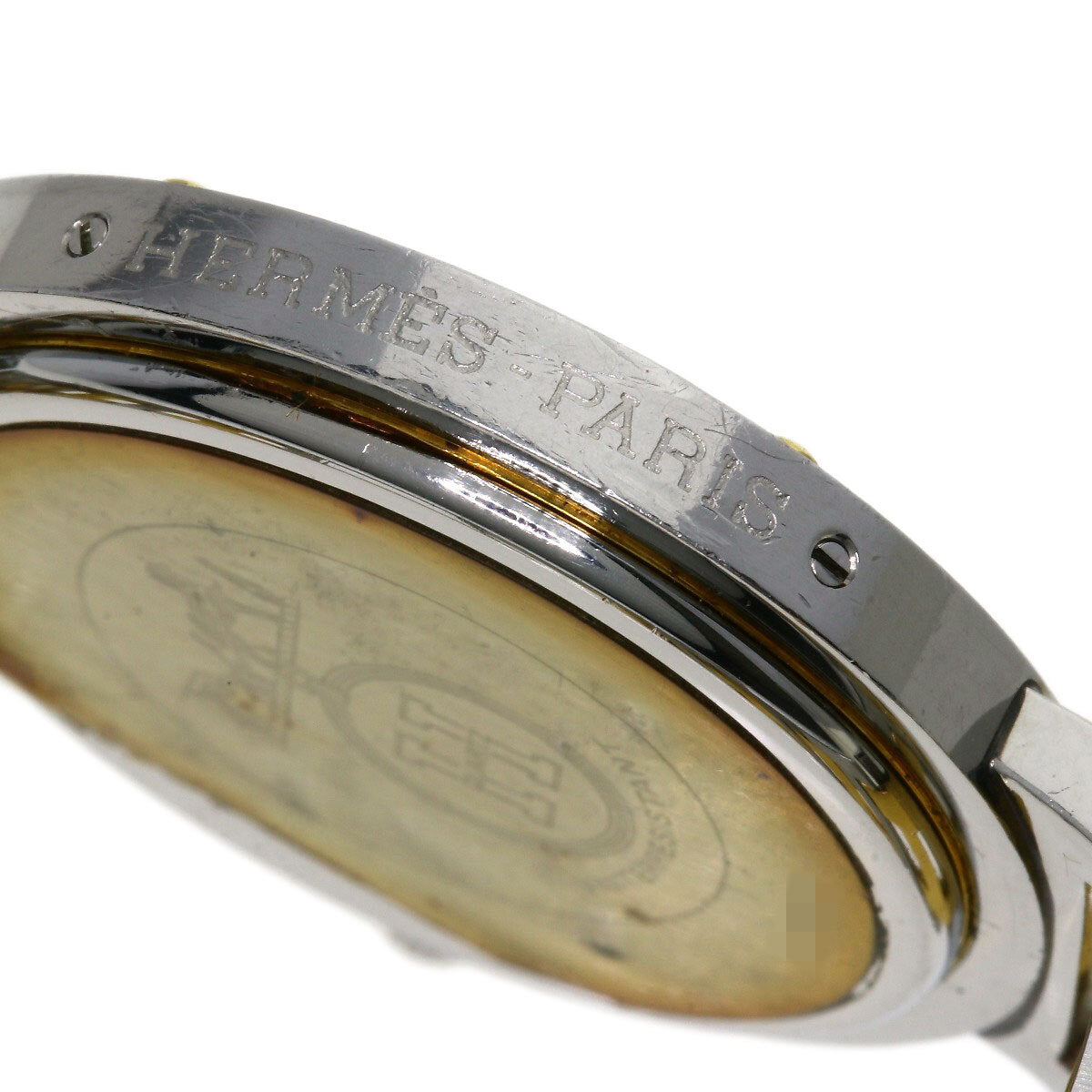 HERMES Clipper Old Belt Watches Stainless