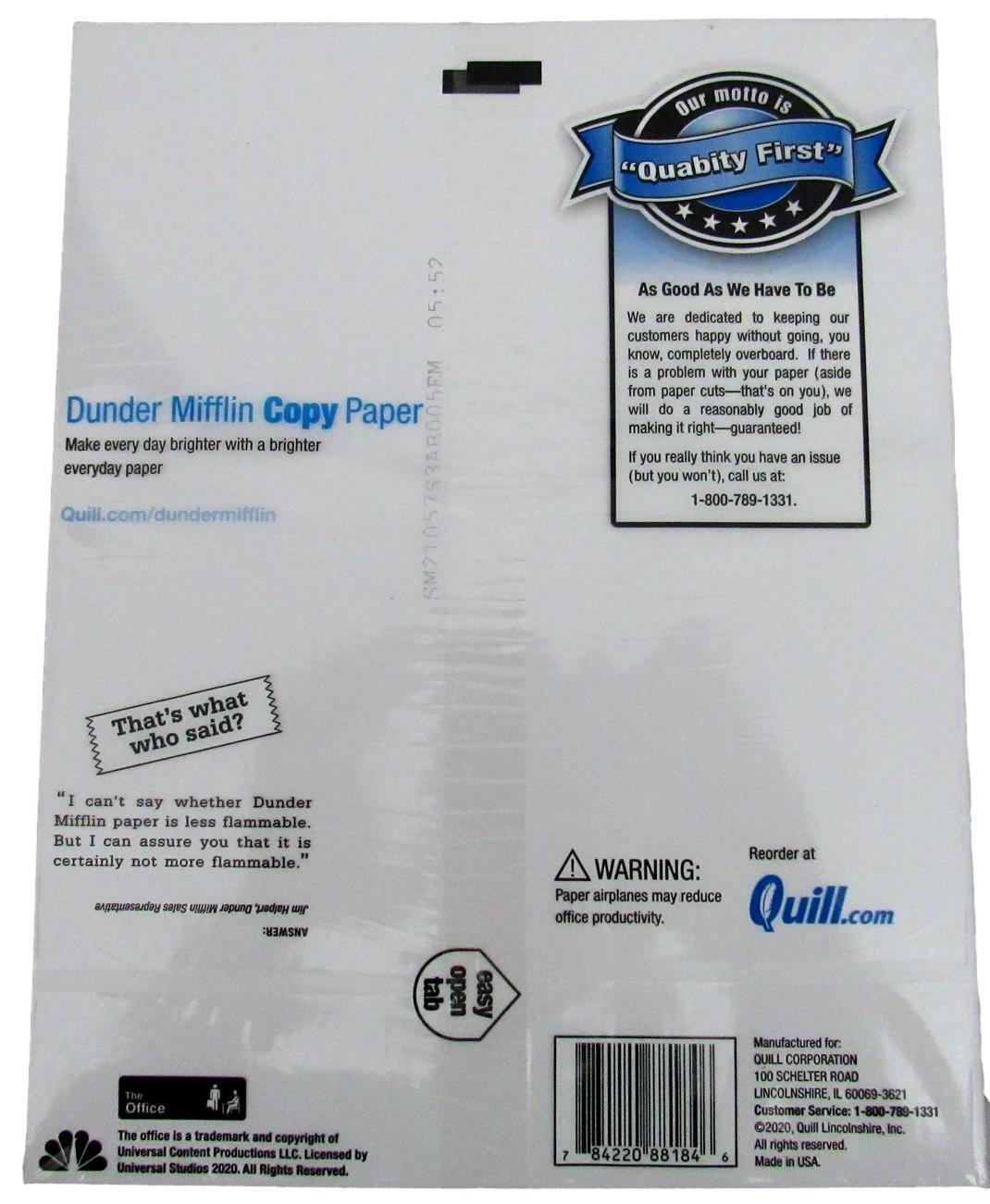 Rainn Wilson "The Office" Signed Dunder Mifflin