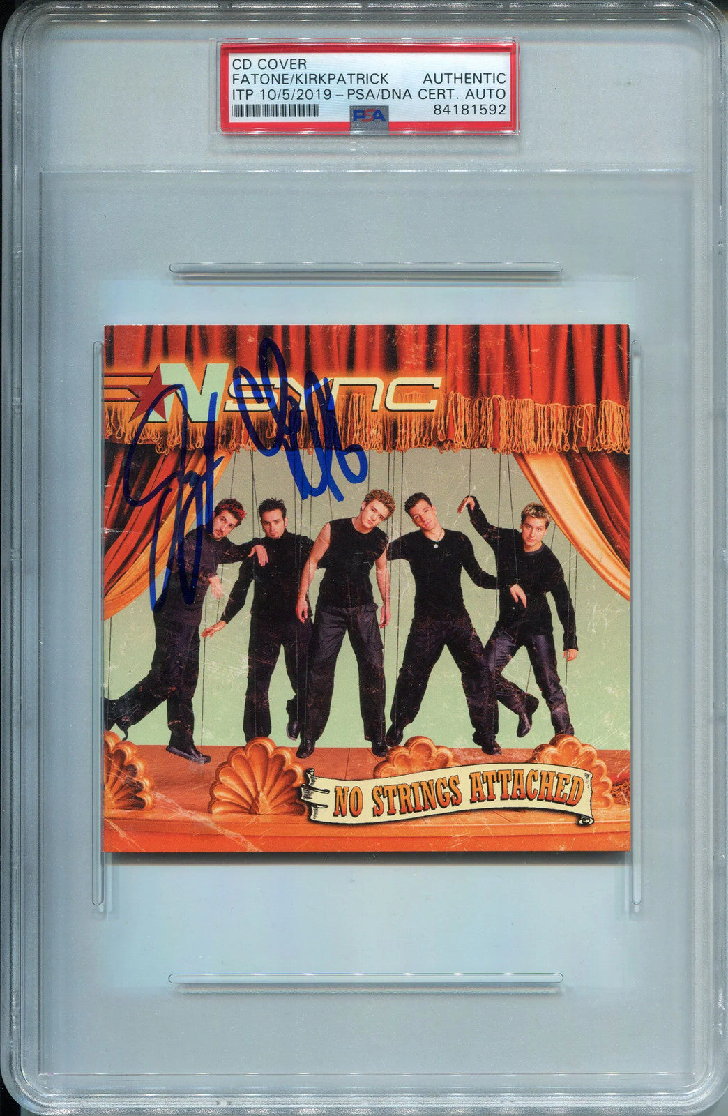 Joey Fatone & Chris Kirkpatrick Autographed Nsync