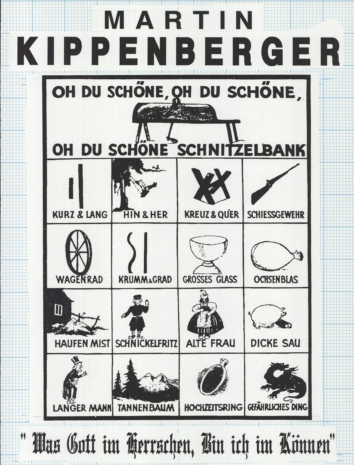 Martin Kippenberger What God Reigns, I Can Do " Offset Lithograph
