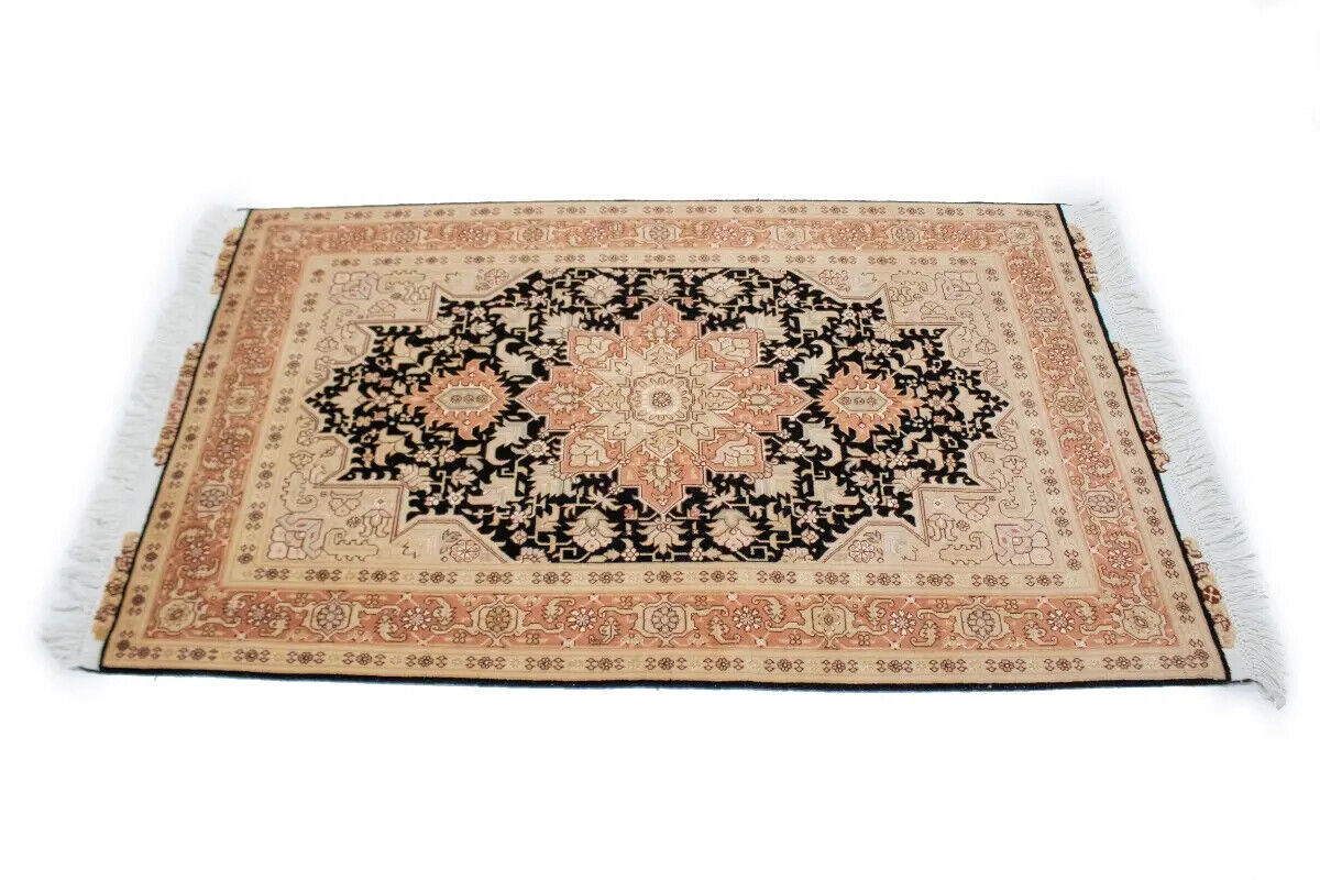 Handmade Signed Oriental Rug Classic Floral Kork