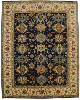 8X10 ft Handmade Indo Karajeh Oriental Rug