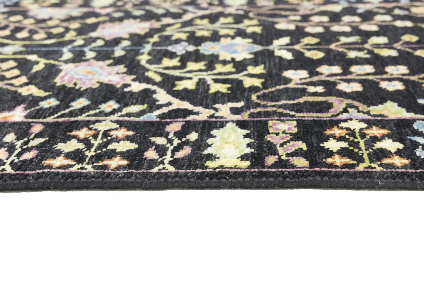 2'5X8 ft Black Tree of Life Chobi Oriental Runner