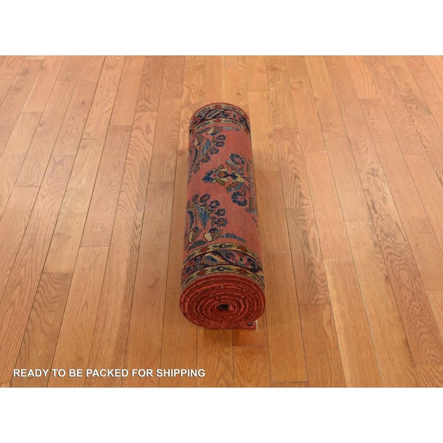 2'7"X10' Red Antique Zoroastrian Saroogh Wool Hand Knotted Runner Rug