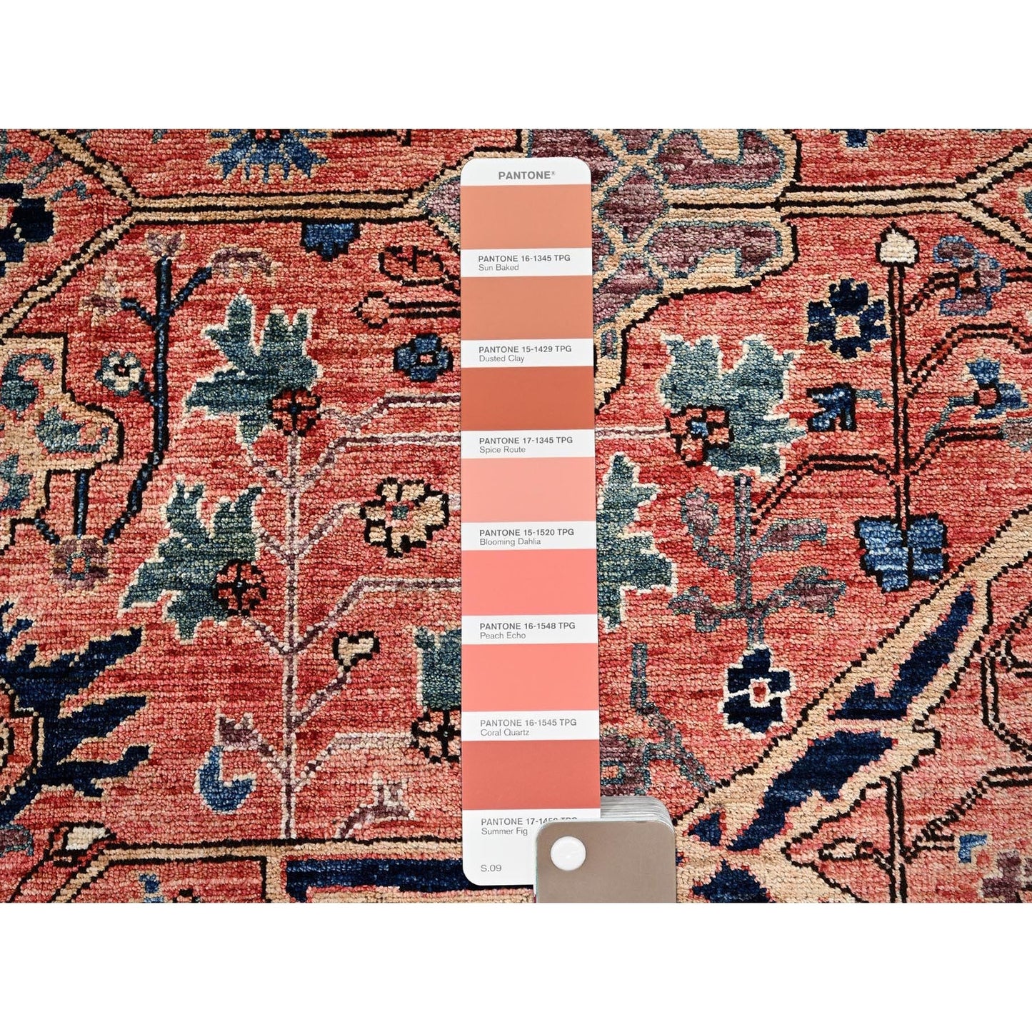 10'1"X13'10" Red Aryana Grade Bijar Garus Design All Wool Hand Knotted Rug