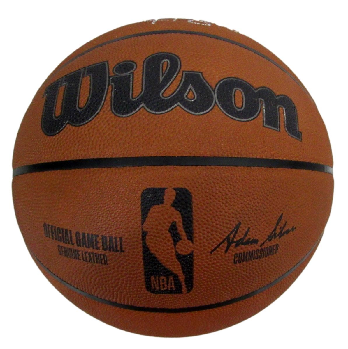 Larry Bird Hof Signed Wilson Nba Leather Game