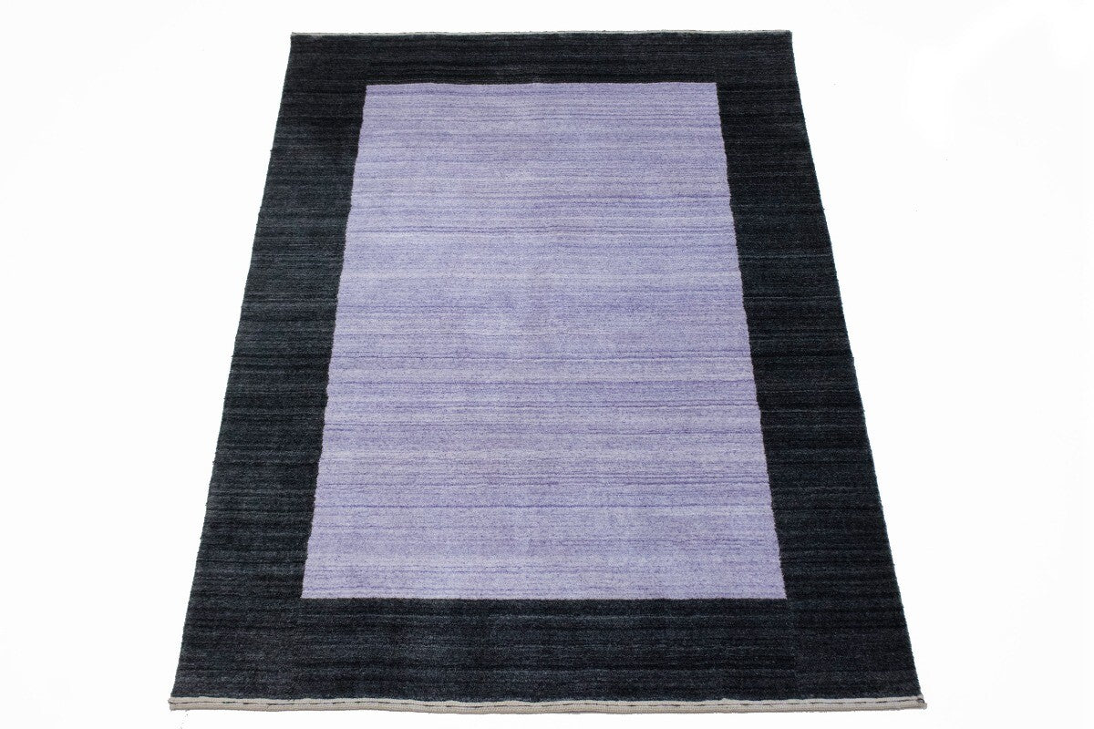 Modern Gabbeh Wool Area Rug Oriental 4X6 Ft