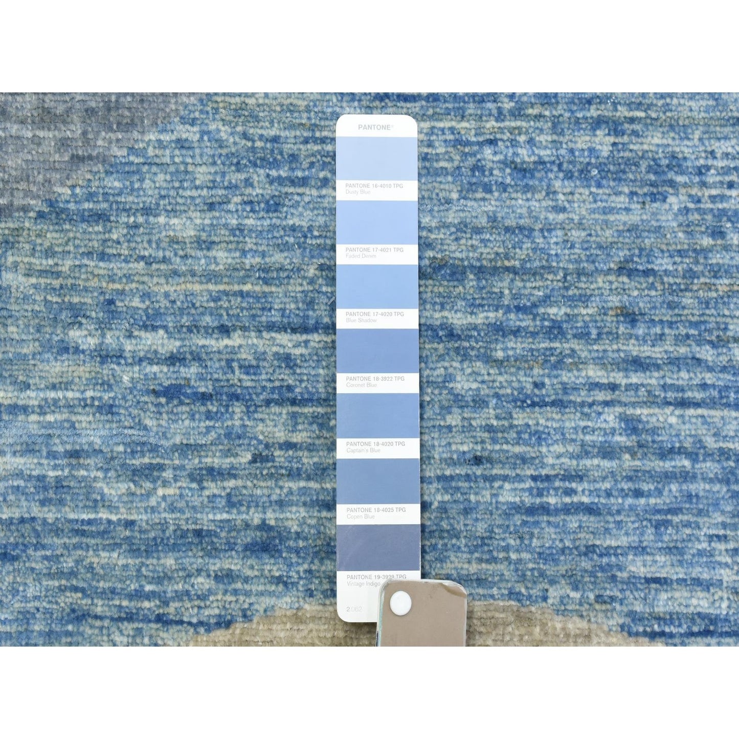 9'1"X12' Colorful Modern The Circles Design Soft Wool Hand Knotted Rug