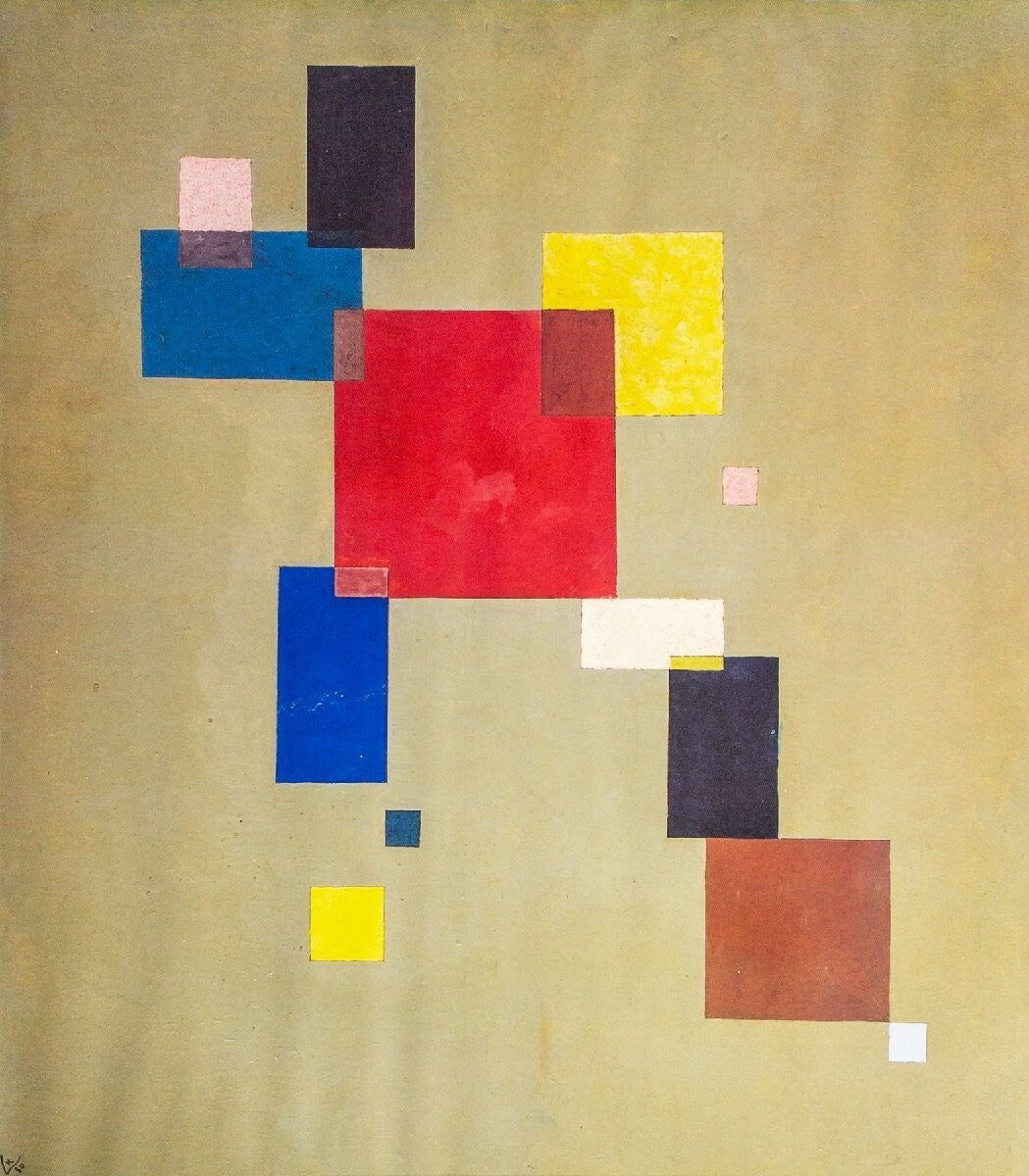Wassily Kandinsky "Thirteen Rectangles" Vintage