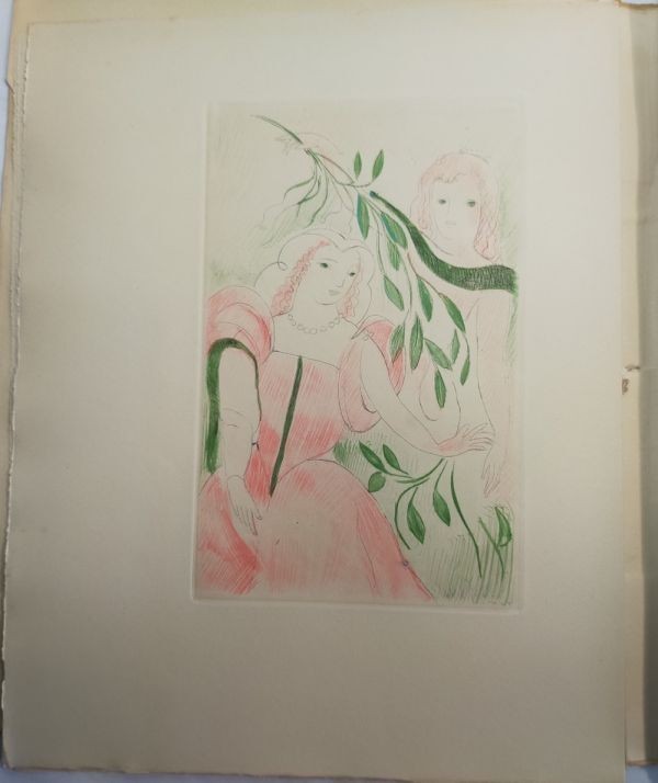 La Princesse De Cleves 1947 Limited Edition Marie Laurencin 9 Color Etchings