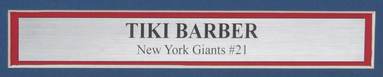 Tiki Barber Autographed 16X20 Photo New York