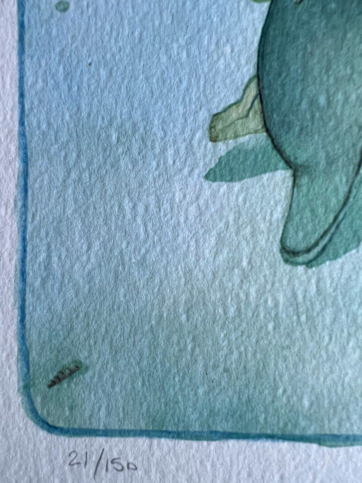 Alessandra Roberti Lithograph Colorata A Mano