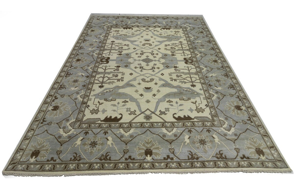 Handmade Wool Oushak Oriental Rug Extra Large