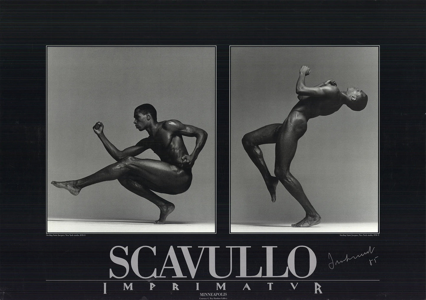 Francesco Scavullo Sterling Saint Jacques Signed " Offset Lithograph 198