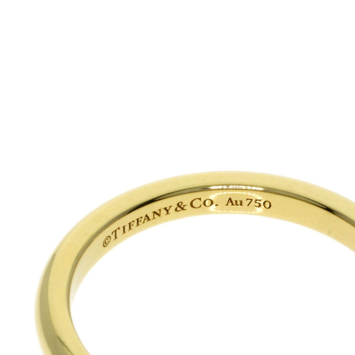 Tiffany&Co. Ring Forever 3P Diamond K18 Yellow