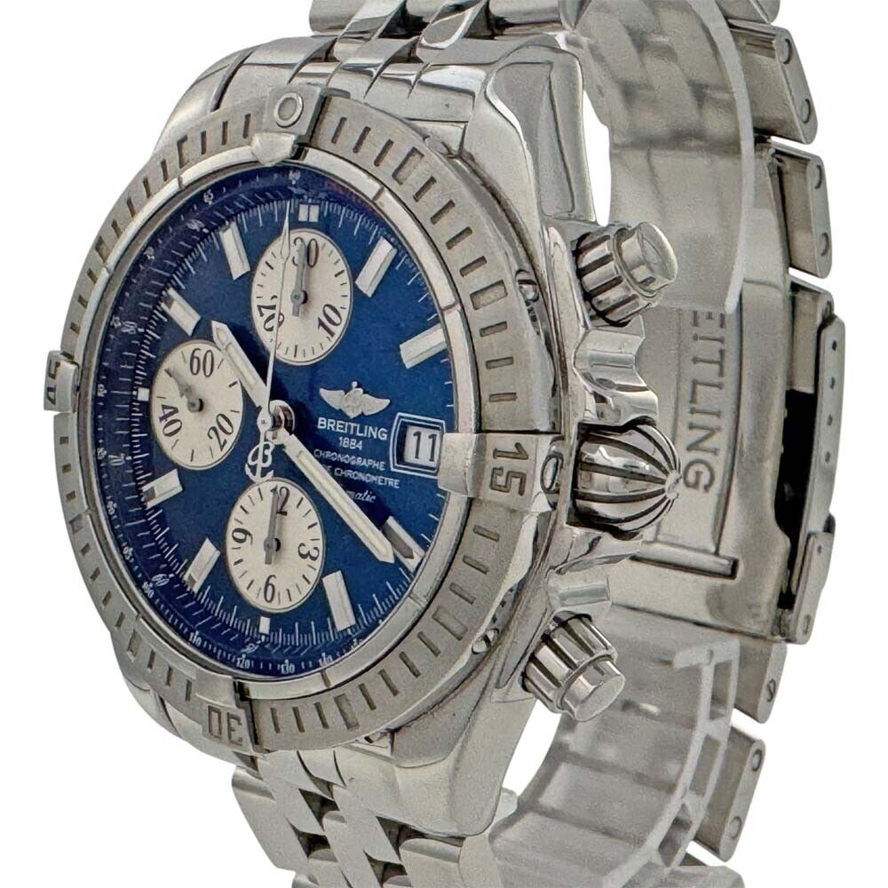 Breitling Chronomat Evolution A156C45Pa Blue Case: 43.7Mm Used Watch #121027