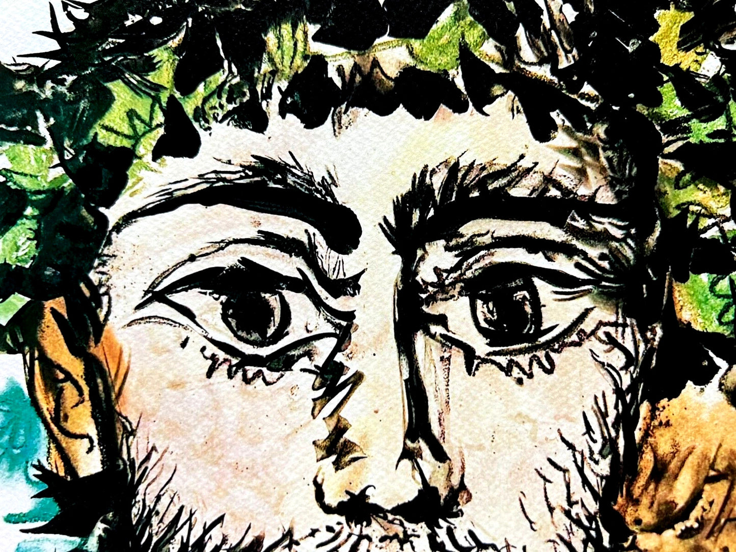 Pablo Picasso 'Bacchus' Lithograph Coa Signed