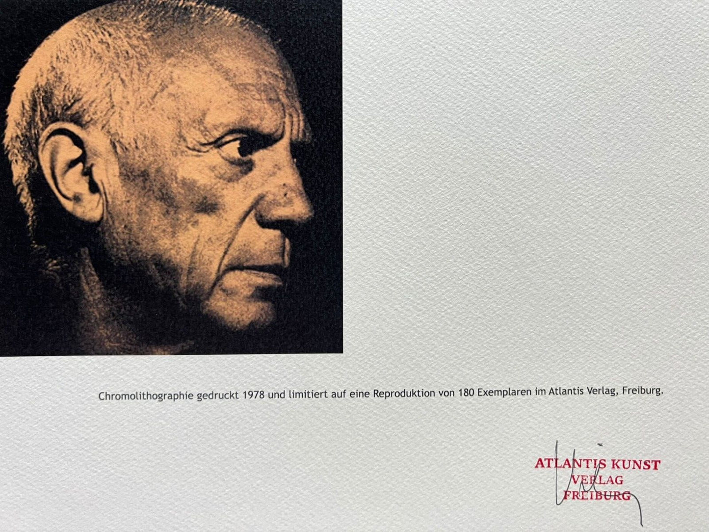 Pablo Picasso Lithograph Signed Coa