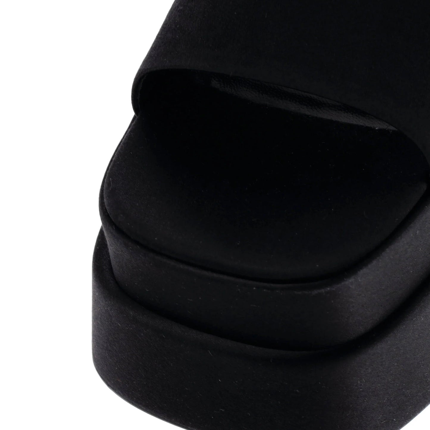 Versace Women'S Medusa Aevitas Platform Sandals Satin With Crystals