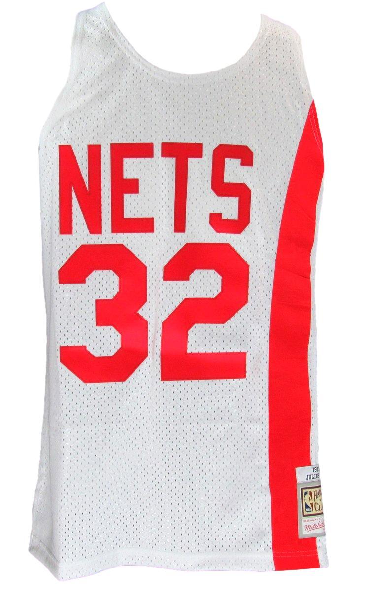 Julius Erving Autographed Mitchell & Ness Hof New