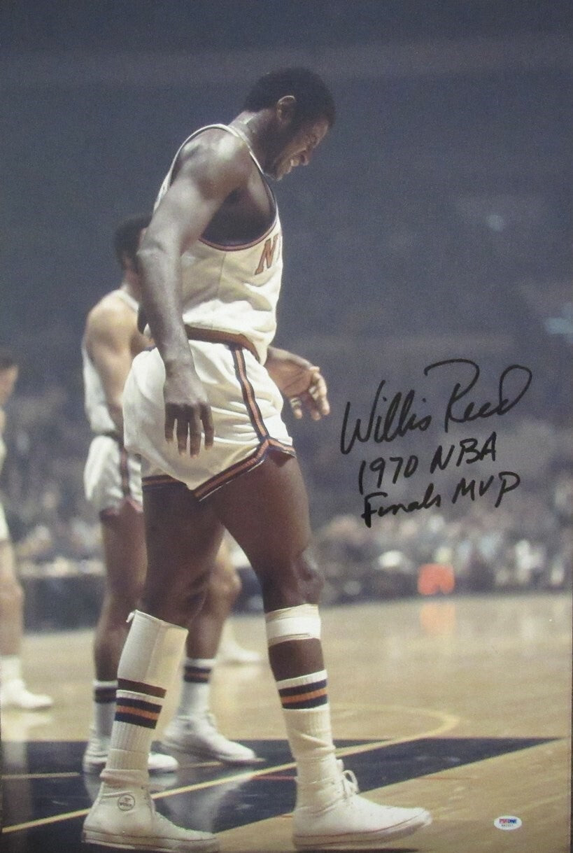 Willis Reed Hof Signed/Inscribed 20X30 Photo New