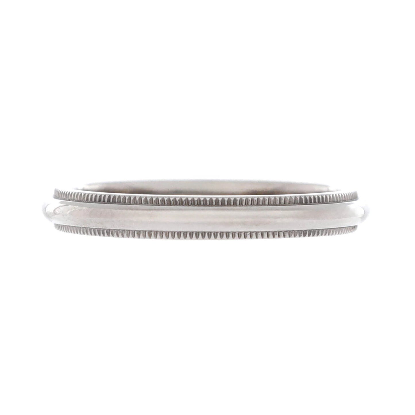 Tiffany & Co. Classic Milgrain Band Ring Platinum 3Mm