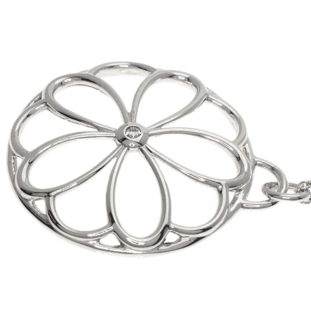 TIFFANY&Co. Necklace Flower Circle 1P Diamond