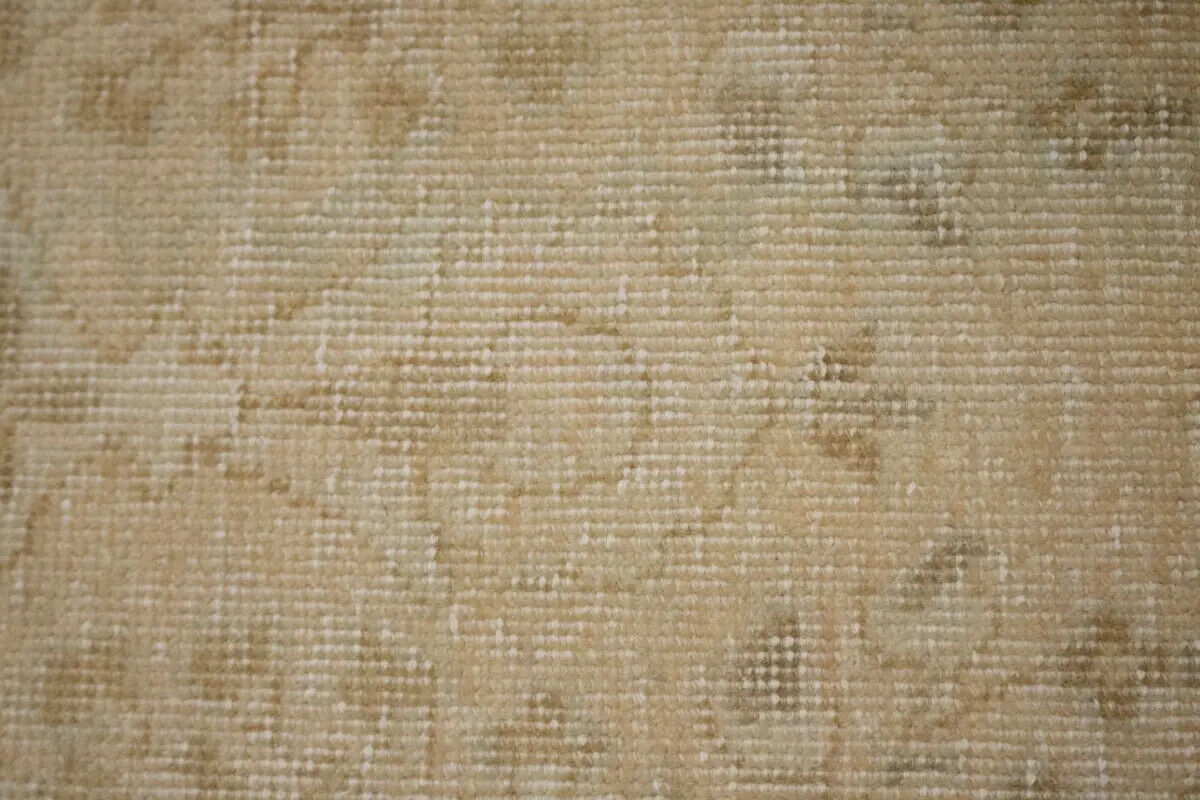 Antique Hand-Knotted Wool Oriental Area Rug Beige