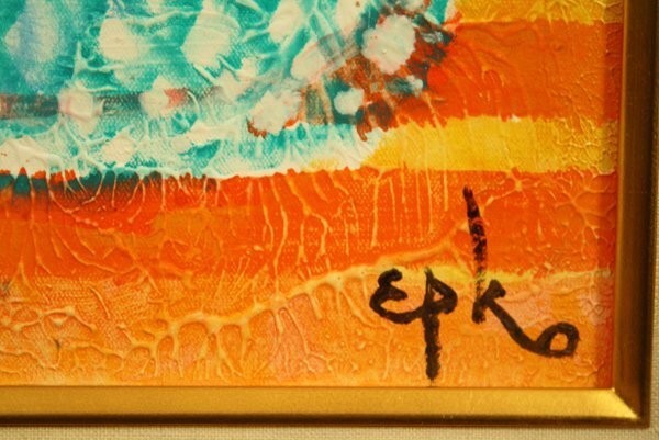 Willering Epko -Netherlands Oil Painting On Canvas Signed 1997 Still Life Fruits