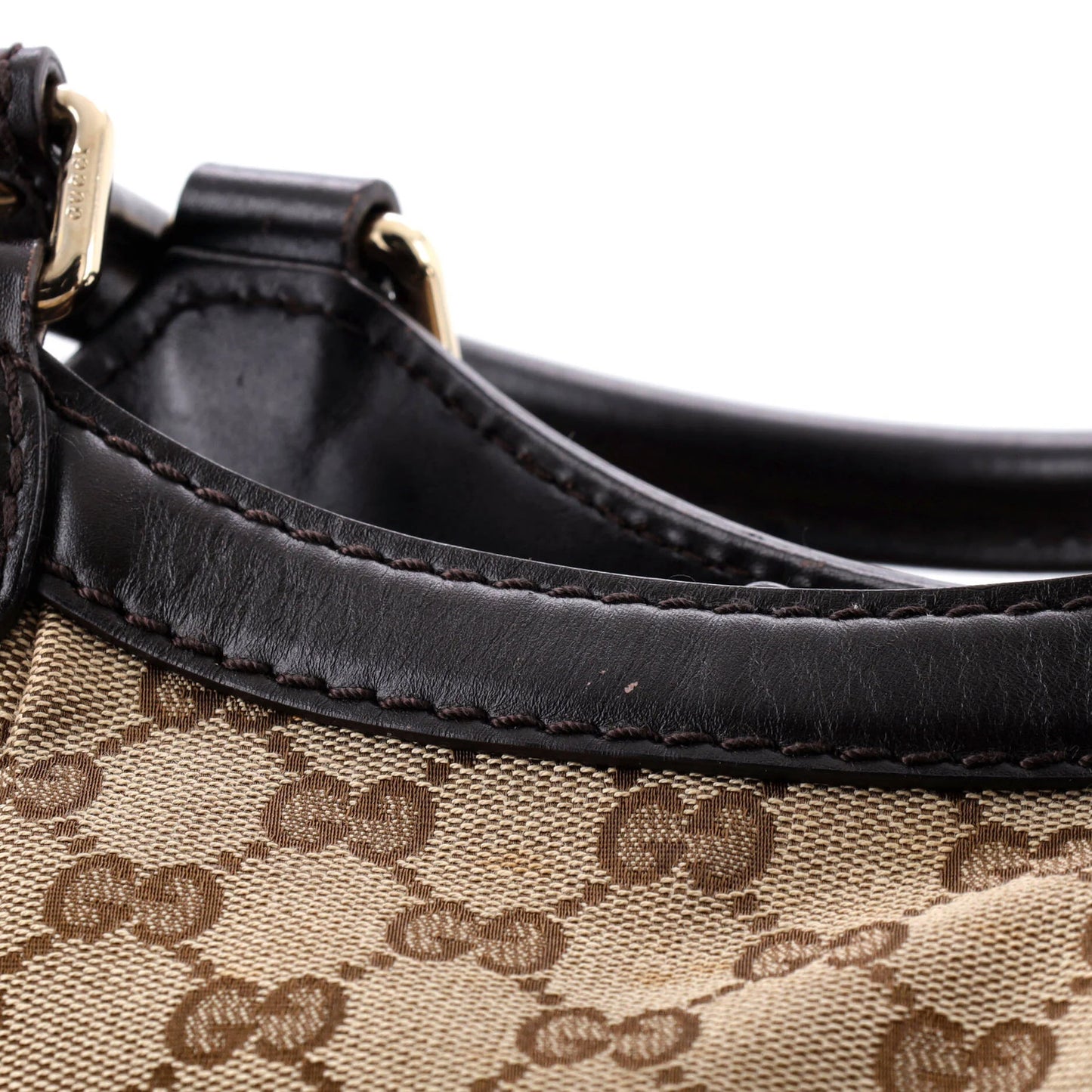 Gucci Sukey Tote Gg Canvas With Leather Medium